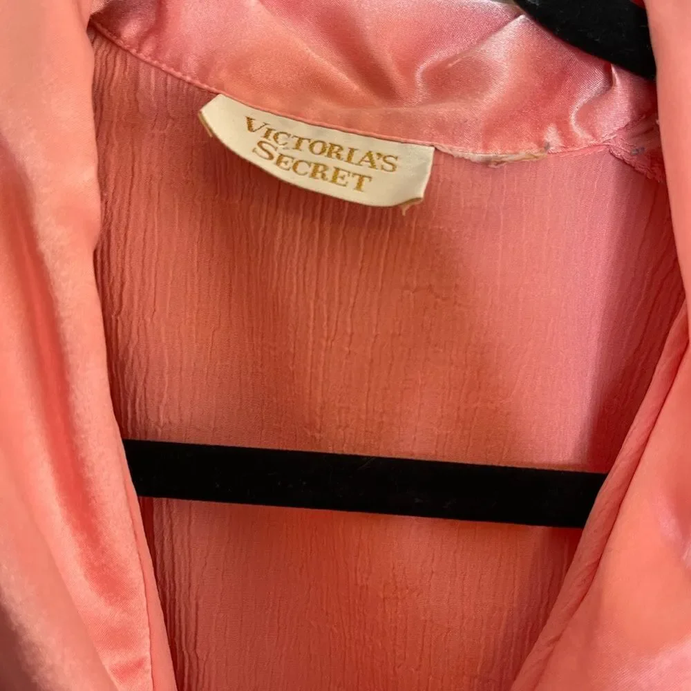Vintage Victoria’s Secret pink satin‎ sleep dress